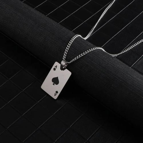 Titanium necklace for men