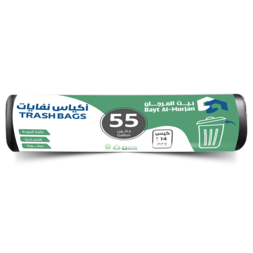 نفايات نفايات رول 55 جالون 400 جرام بيت المرجان