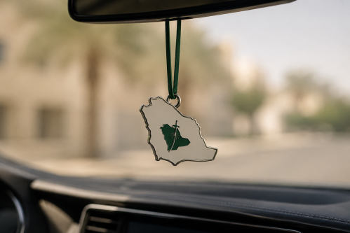تعليقة سيارة بخريطة المملكة العربية السعودية