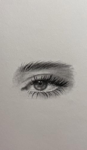 Drawing with pencil according to request