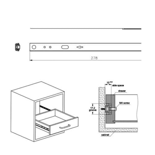 سحاب درج عرض 17 ملي