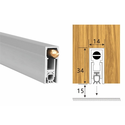 فرشة باب اوتماتيك دفن مقاوم للحرائق