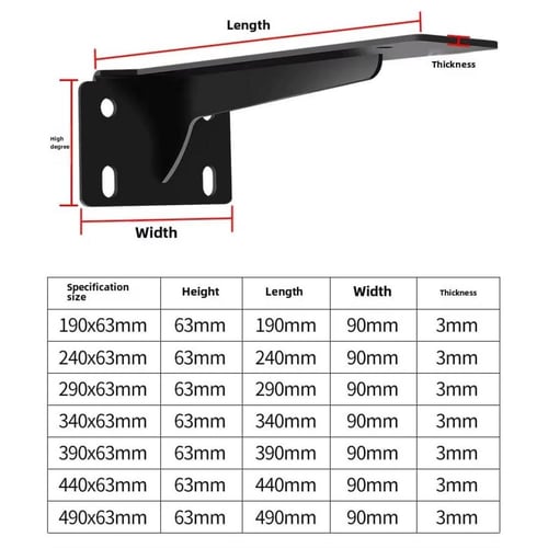 حامل دعم أرفف معدني