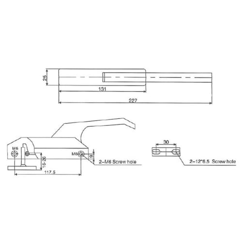 قفل ثلاجة معدني