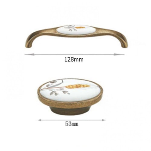 مقبض خزائن كلاسيكي بنقشة القمح