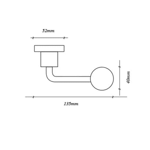 مقبض باب فاخر بتصميم كروي من الخشب والمعدن