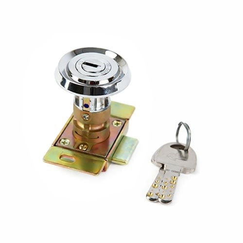 قفل خزنة معدني عالي الأمان بمفتاح نحاسي