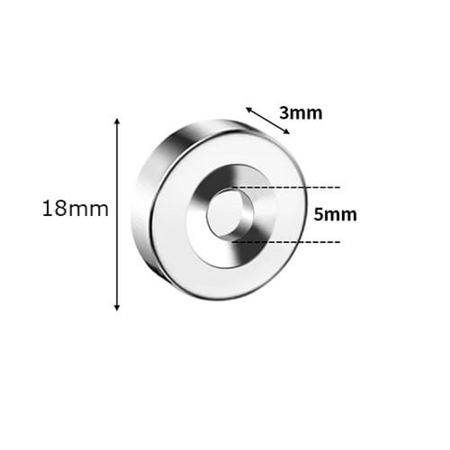 أقراص مغناطيسية قوية مع فتحة