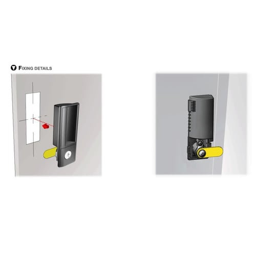 قفل خزائن بمقبض مخفي