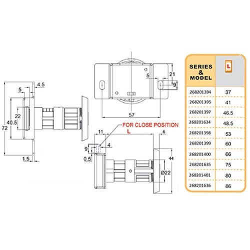 قفل خزنة معدني عالي الأمان بمفتاح نحاسي