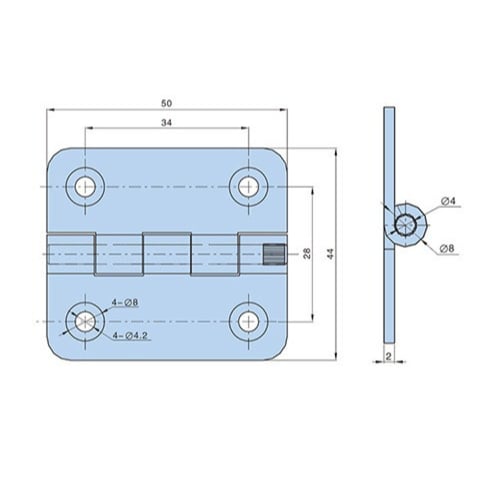 مفصلات متينة وعملية مصنوعة من الفولاذ المقاوم للصد...