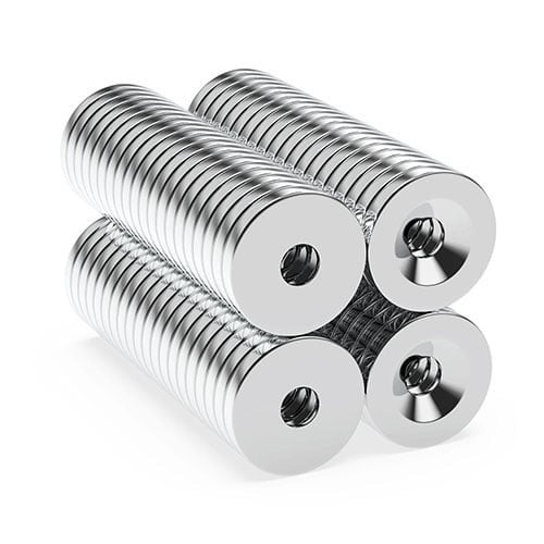 أقراص مغناطيسية قوية مع فتحة