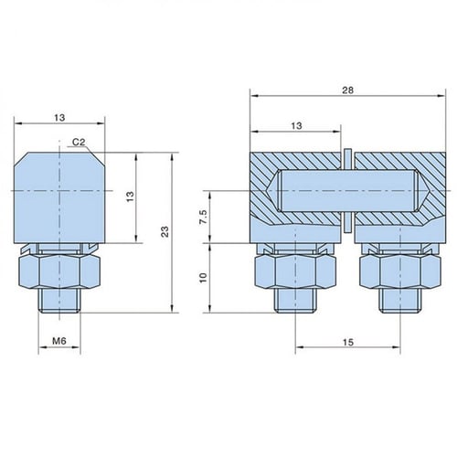 مفصلة دولاب حديد