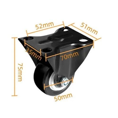 عجلة أثاث ثابتة – 50 مم