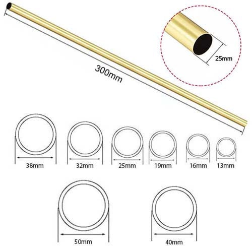 ماصوره دائرية لون ذهبي طول 3 متر
