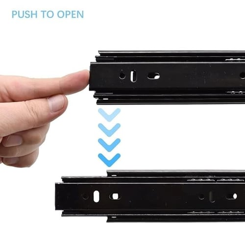 سحاب درج ضغط ودفع لون اسود