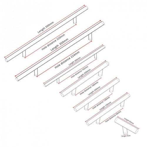 مقابض أثاث أنبوبية عصرية