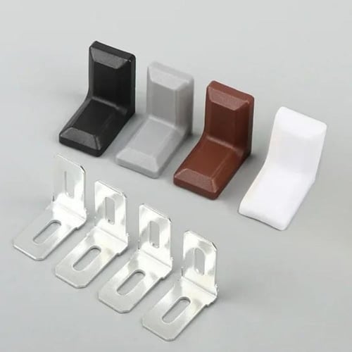 حوامل تثبيت الأرفف البلاستيكية مع قاعدة معدنية