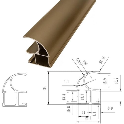 كفرات سحاب للأبواب – طقم يتحمل حتى 40 كجم