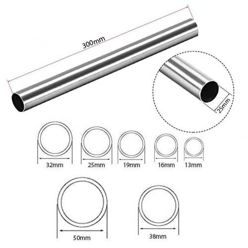 ماصوره دائرية لون كروم طول 3 متر