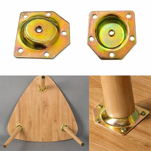 Metal Furniture Leg Mounting Plate – 6 mm Nut