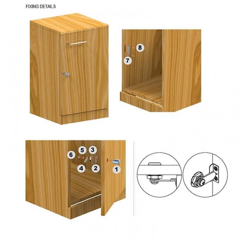 قفل اثاث خشب لسان