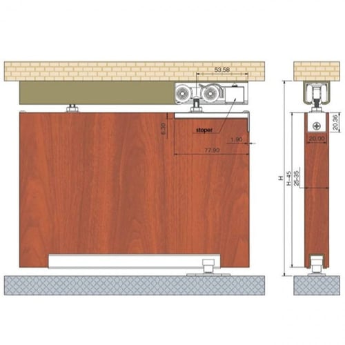 كفر سحاب ابواب الخشب