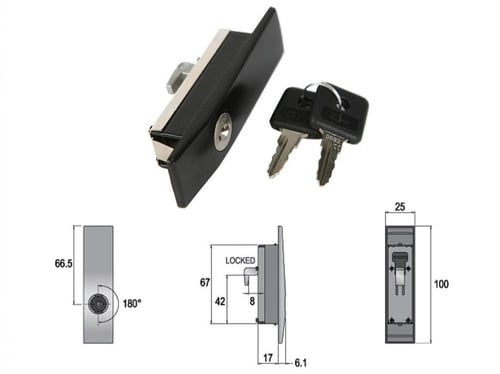 قفل دولاب حديد سحاب