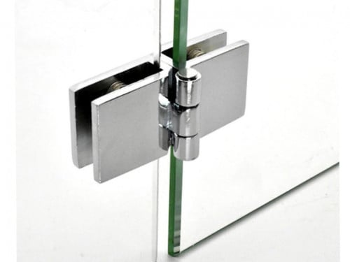 مفصلة زجاج لون كروم 8 ملي