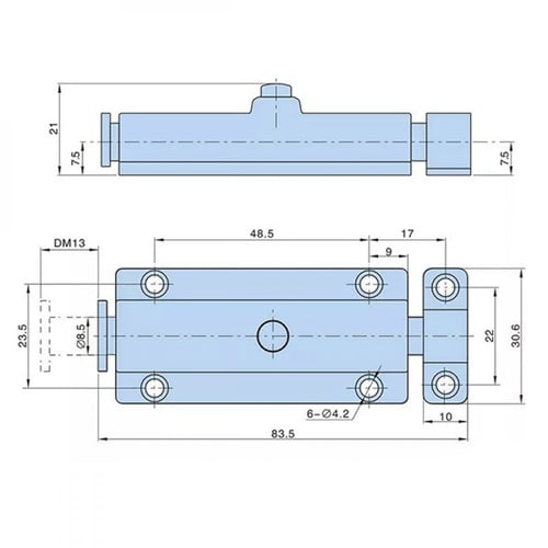 مزلاج دفع منزلق من الفولاذ