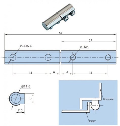 مفصلة دولاب حديد