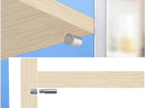 حامل رف خشب