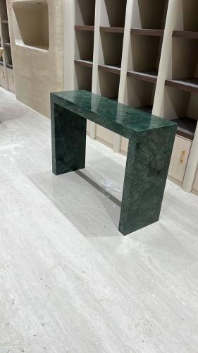 Green marble entrance console