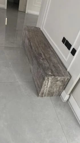 Silver marble TV table