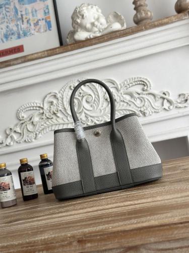Hermes Néo Garden Party Mini 23 Canvas & Leather Bag