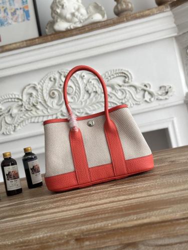 Hermes Néo Garden Party Mini 23 Canvas & Leather Bag