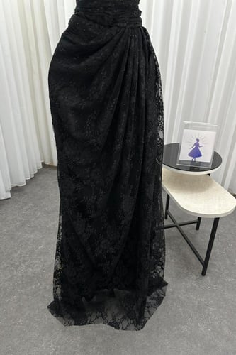 فستان سهره توب بشال لون اسود