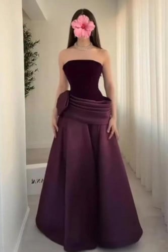 فستان سهره اوف شولدر لون ليلكي