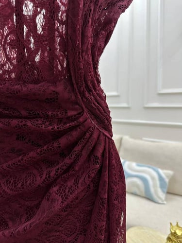 فستان كت دانتيل ملكي