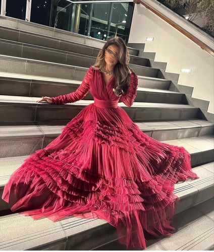 فستان سهرة تل ذبل کلوش