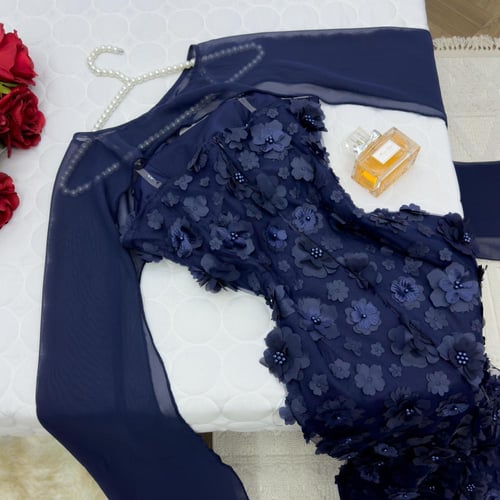 فستان سهرة كحلي