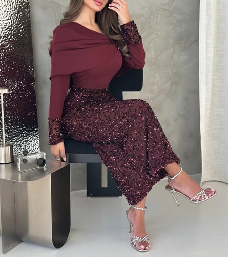 فستان سهرة اوف شولدر