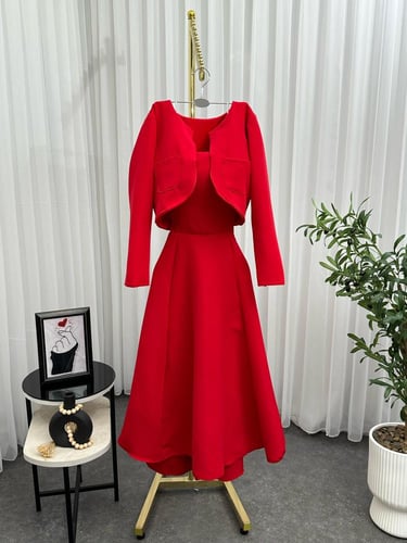 فستان العيد بلونين