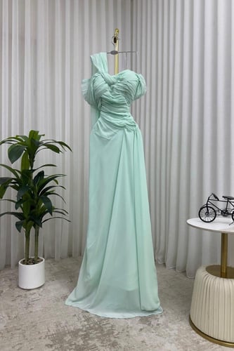 فستان سهره أوف شولدر لون تيفاني