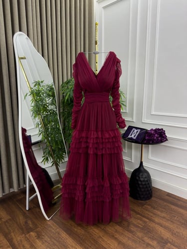 فستان سهرة تل ذبل کلوش