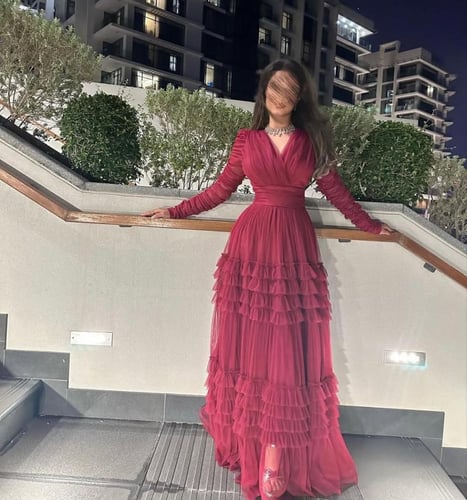 فستان سهرة تل ذبل کلوش