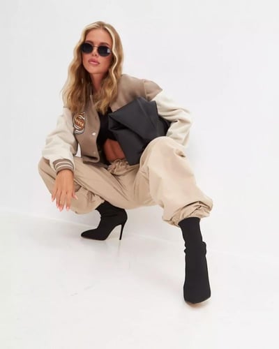 بوت نسائي بكعب عالي وأطراف مدببة - تصميم كلاسيكي أ...