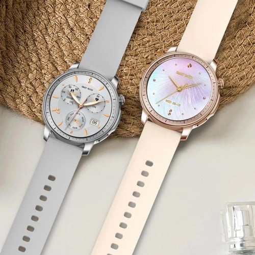 ساعة ذكية نسائية بتصميم عصري يدعم اللغة العربية