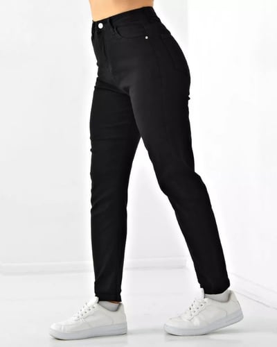 جينز نسائي دينم سكيني - أسود