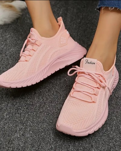 سنيكرز نسائي كاجوال مريح - وردي